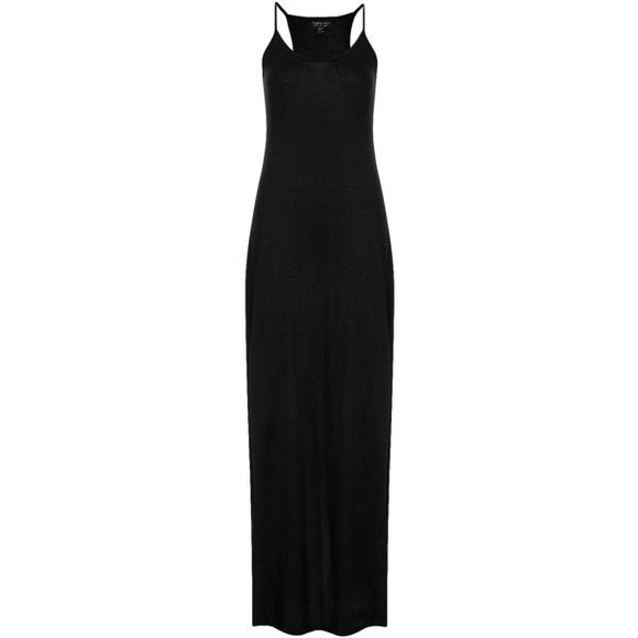 topshop black maxi dress